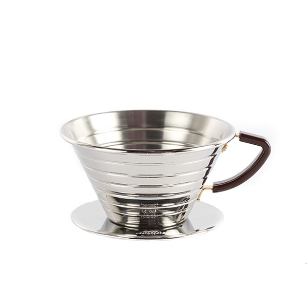 Kalita Wave 185 Pour Over Dripper (Stainless Steel)