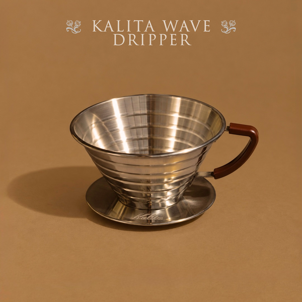 Kalita Wave 185 Pour Over Dripper (Stainless Steel)